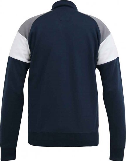 D555 JEFFREY Couture Zip Through Sweatshirt Navy - Sudaderas - Sudaderas 2XL-12XL
