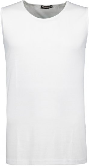 Adamo Rod Comfort Fit Tank Top White - Camisetas - Camisetas - 2XL-14XL