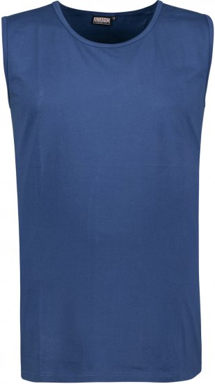 Adamo Rod Comfort Fit Tank Top Denim Blue - Camisetas - Camisetas - 2XL-14XL