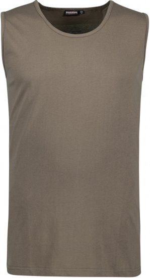 Adamo Rod Comfort Fit Tank Top Khaki - Camisetas - Camisetas - 2XL-14XL