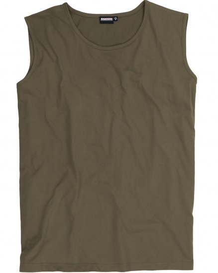 Adamo Rod Comfort Fit Tank Top Khaki - Camisetas - Camisetas - 2XL-14XL