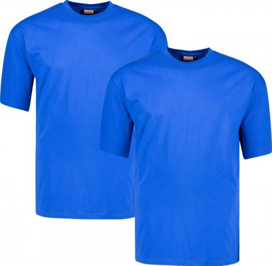Adamo Marlon Comfort fit 2-pack T-shirt Royal Blue - Camisetas - Camisetas - 2XL-14XL
