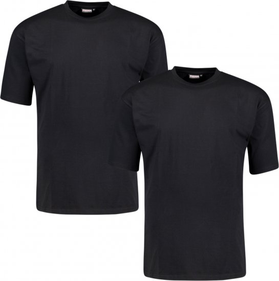 Adamo Marlon Comfort fit 2-pack T-shirt Black - Camisetas - Camisetas - 2XL-14XL