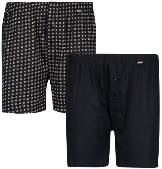Adamo Dean Boxershorts 2-pack Black - Ropa interior - Ropa interior 2XL-8XL