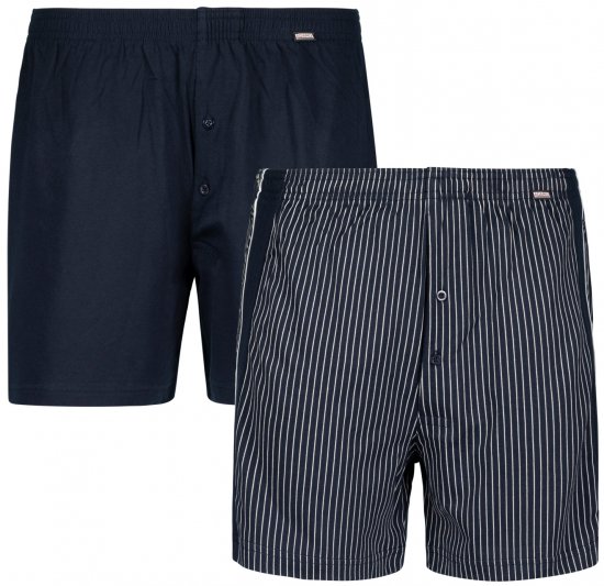 Adamo David Boxershorts 2-pack Navy - Ropa interior - Ropa interior 2XL-8XL