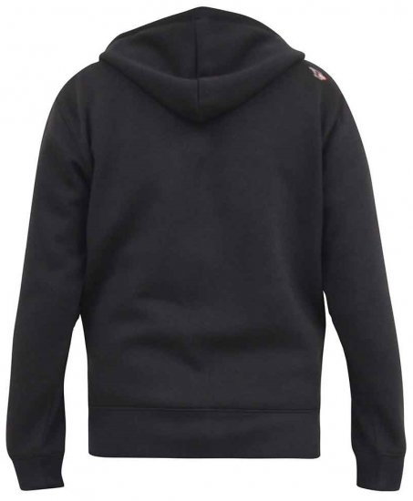 D555 KNEBWORTH Full Zip Hoody With Chest Print Black - Sudaderas - Sudaderas 2XL-12XL