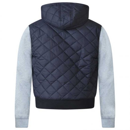 D555 Willie Hooded Quilted Jacket with Fleece sleeves - Chaquetas - Chaquetas Tallas Grandes 2XL-8XL
