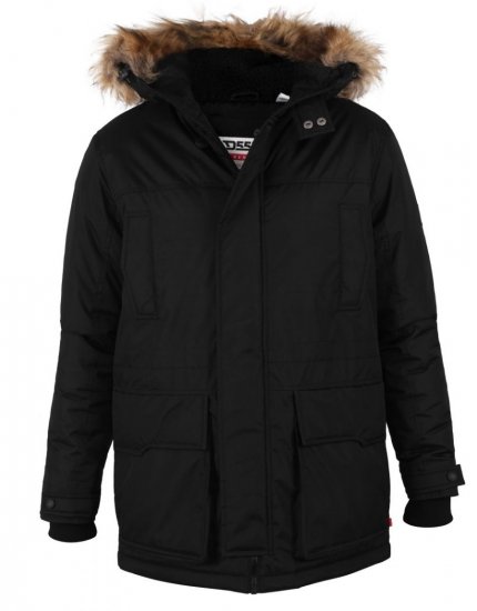 D555 Lovett Parka Black - Chaquetas - Chaquetas Tallas Grandes 2XL-8XL