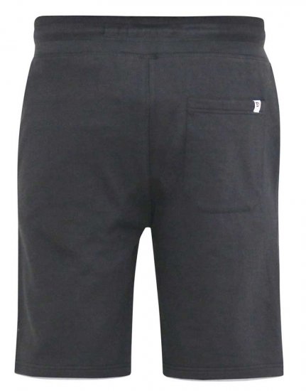 D555 STEFAN1 Elasticated Waist Loop Back Shorts Black - Pantalones y cortos de chándal - Pantalones y Pantalones cortos de chándal - 2XL-12XL