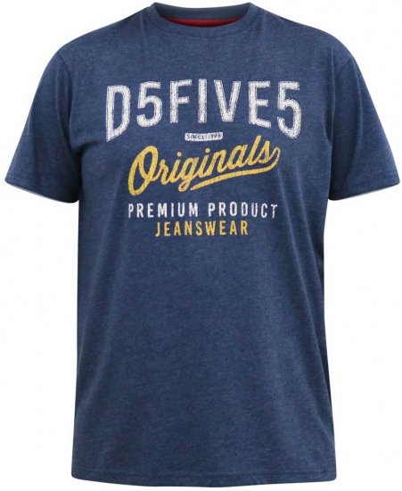 D555 ALFRED 2-Pack Brand Carrier Printed Crew Neck T-Shirts - Camisetas - Camisetas - 2XL-14XL