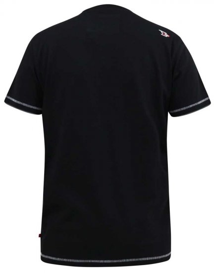 D555 BENNY LA Camo Printed Crew Neck T-Shirt Black - Camisetas - Camisetas - 2XL-14XL