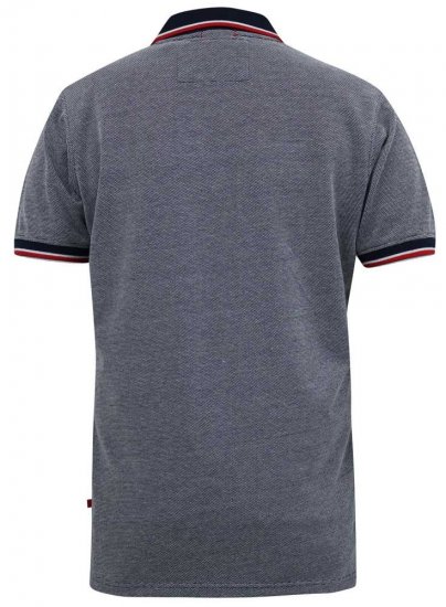 D555 KEMSTON Birds Eye Pique Polo Navy/White - Polos - Polos 2XL-8XL