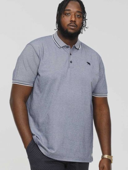 D555 GIBRALTAR Pique Polo Blue - Polos - Polos 2XL-8XL