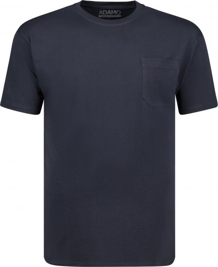 Adamo Kody Regular fit T-shirt with Pocket Navy - Camisetas - Camisetas - 2XL-14XL