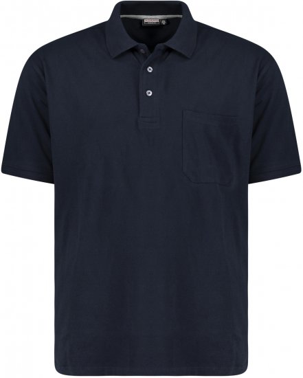 Adamo Klaas Regular fit Polo Shirt with Pocket Navy - Polos - Polos 2XL-8XL