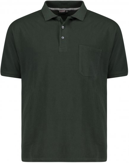 Adamo Klaas Regular fit Polo Shirt with Pocket Pine Green - Polos - Polos 2XL-8XL