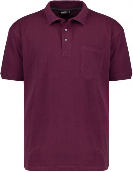 Adamo Klaas Regular fit Polo Shirt with Pocket Blackberry - Polos - Polos 2XL-8XL