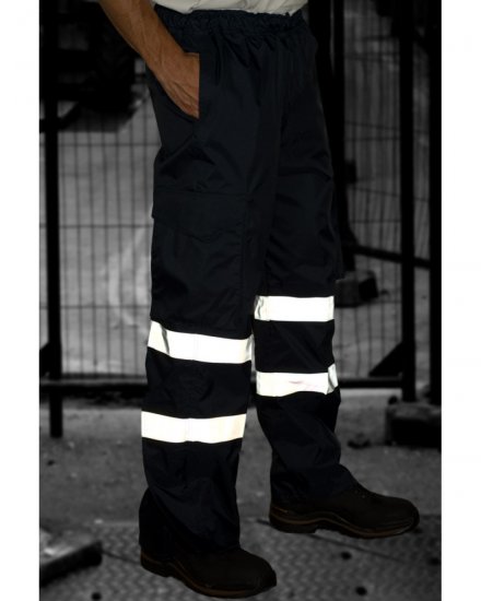 Leo Appledore Cargo Rain pants Navy - Ropa de trabajo - Ropa de trabajo 3XL-6XL