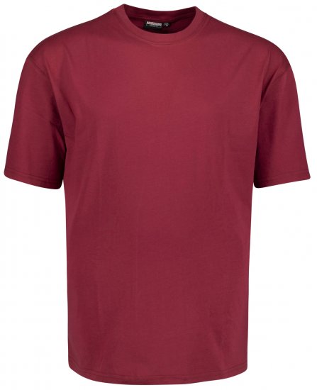 Adamo Magic T-shirt Burgundy TALL SIZES - ROPA DE HOMBRE MT-6XLT - Tamaños de talle alto