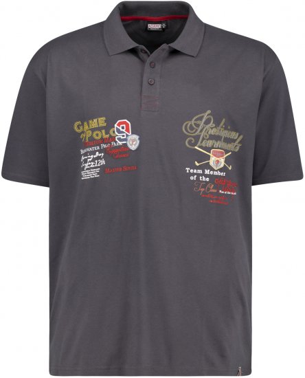 Adamo DURBAN Regular fit Polo Shirt Charocal - Polos - Polos 2XL-8XL
