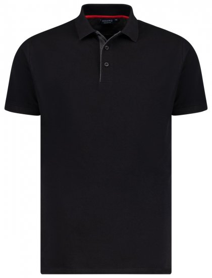 Adamo 139401 Polo Negro - Polos - Polos 2XL-8XL