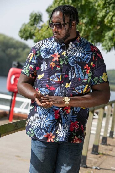 D555 TOBY Multi Colour Hawaiian AO Print Shirt - Camisas - Camisas 2XL-10XL