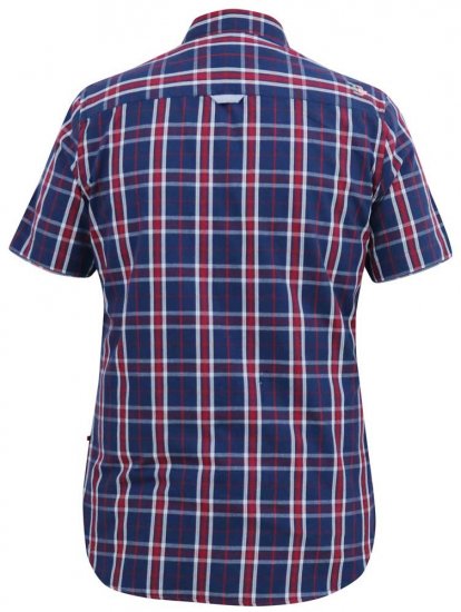 D555 ROYSTON S/S Shirt Navy - Camisas - Camisas 2XL-10XL