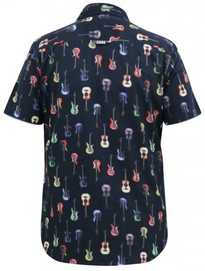 D555 BARRATT Guitar AO Printed Button Down Collar S/S Shirt - Camisas - Camisas 2XL-10XL