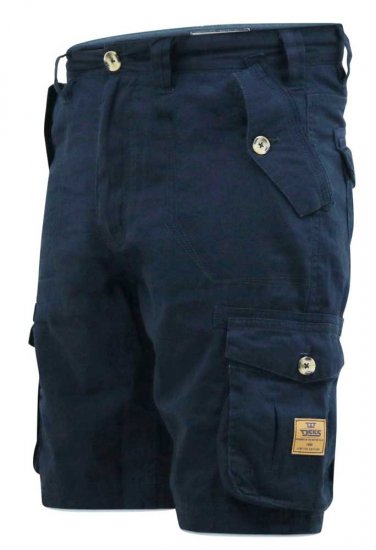 D555 RODNEY Cotton Cargo Shorts Navy - Pantalones cortos - Pantalones cortos W40-W60