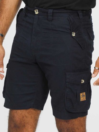 D555 RODNEY Cotton Cargo Shorts Navy - Pantalones cortos - Pantalones cortos W40-W60