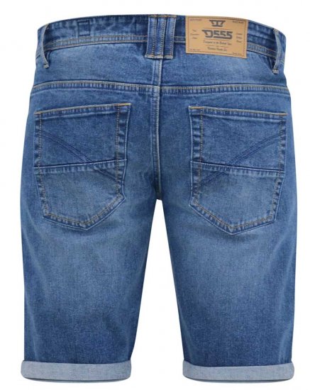 D555 JONES Stretch Denim Shorts Blue Stonewash - Pantalones cortos - Pantalones cortos W40-W60