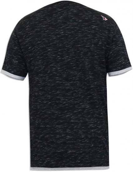 D555 DARREN Skull Printed T-Shirt With Double Layer On Hem & Cuff Black Reno - Camisetas - Camisetas - 2XL-14XL