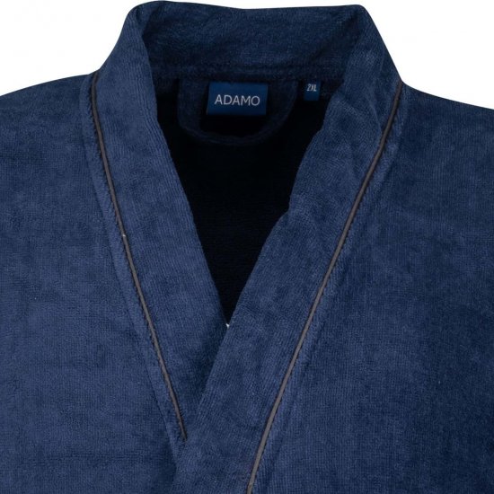Adamo 149014 Albornoz de terciopelo Azul marino - Ropa interior - Ropa interior 2XL-8XL