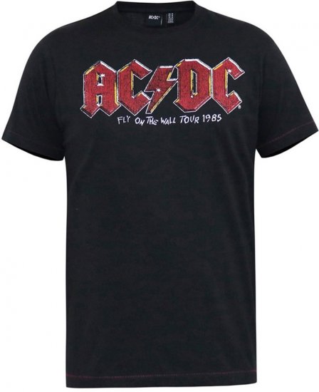 D555 JAILBREAK Official Ac/Dc Printed T-Shirt With Front And Back Print - Black - Camisetas - Camisetas - 2XL-14XL
