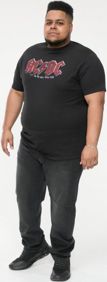 D555 JAILBREAK Official Ac/Dc Printed T-Shirt With Front And Back Print - Black - Camisetas - Camisetas - 2XL-14XL