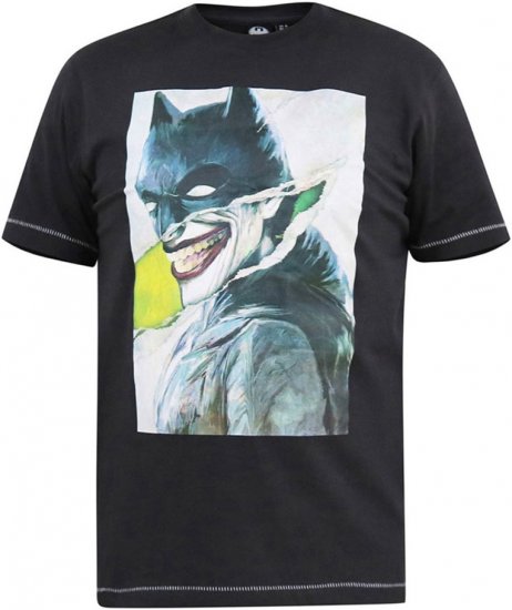 D555 MARTIN Official Batman Printed T-Shirt Washed Black - Camisetas - Camisetas - 2XL-14XL