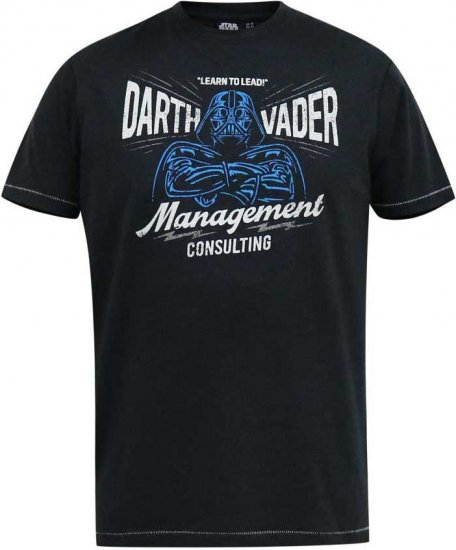 D555 SOLO Official Star Wars Management Consulting Printed T-Shirt Black Reno - Camisetas - Camisetas - 2XL-14XL