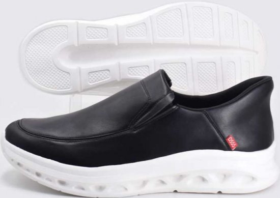 D555 Carlisle 2 Kingsize Hands Free Shoes Black - Calzado de hombre 40-52 - Zapatillas de hombre tallas 40-52