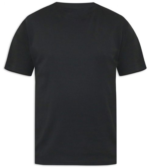 D555 Motherwell Thermal Short Sleeve T-Shirt Black - Ropa interior - Ropa interior 2XL-8XL