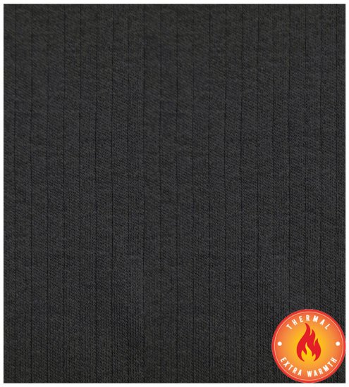 D555 Motherwell Thermal Short Sleeve T-Shirt Black - Ropa interior - Ropa interior 2XL-8XL