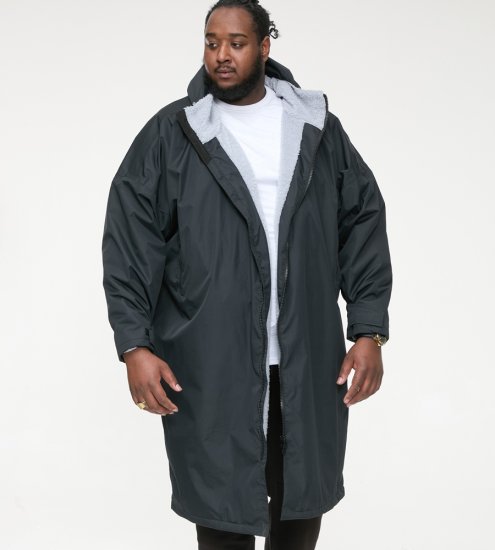 D555 Webber Chaqueta impermeable con forro sherpa negra - Chaquetas - Chaquetas Tallas Grandes 2XL-8XL