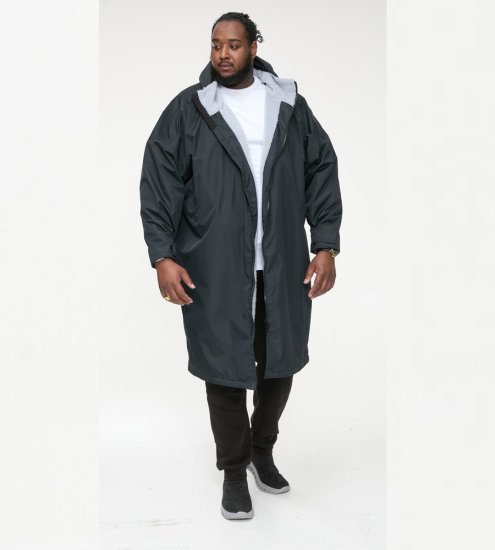 D555 Webber Chaqueta impermeable con forro sherpa negra - Chaquetas - Chaquetas Tallas Grandes 2XL-8XL