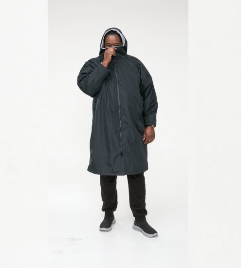 D555 Webber Chaqueta impermeable con forro sherpa negra - Chaquetas - Chaquetas Tallas Grandes 2XL-8XL