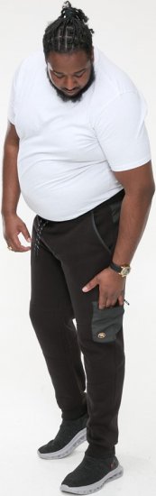 D555 COTGRAVE Couture Elasticated Waistband Jogger With Woven Fabric Trim Black - Pantalones y cortos de chándal - Pantalones y Pantalones cortos de chándal - 2XL-12XL