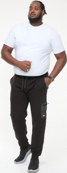 D555 COTGRAVE Couture Elasticated Waistband Jogger With Woven Fabric Trim Black - Pantalones y cortos de chándal - Pantalones y Pantalones cortos de chándal - 2XL-12XL