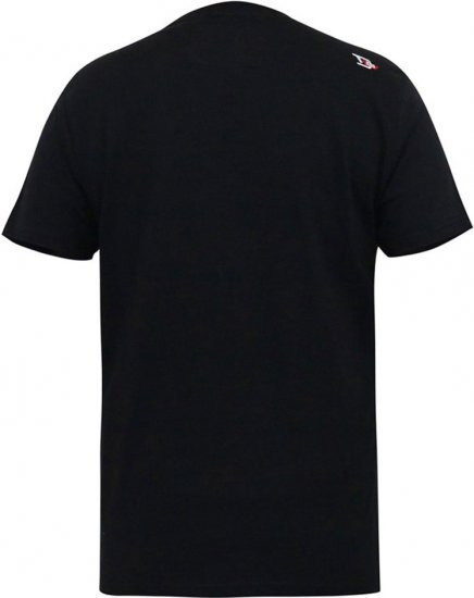 D555 MALCOM Snake And Roses Printed Crew Neck T-Shirt Black - Camisetas - Camisetas - 2XL-14XL
