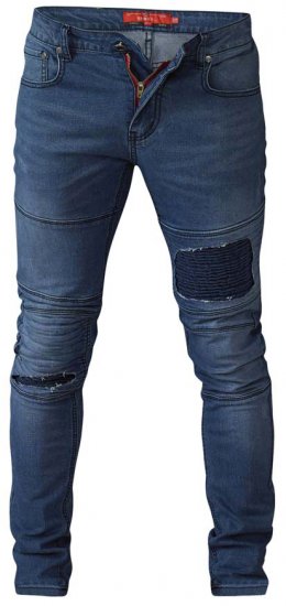 D555 Newport Tapered Fit Biker Jeans Blue - Vaqueros & pantalones - Vaqueros y Pantalones - W40-W70