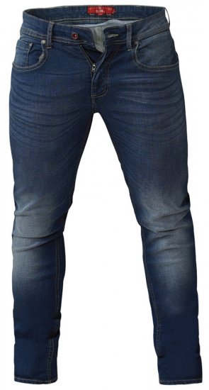 D555 Ambrose Tapered Fit Stretch Jeans Dark Blue TALL SIZES - Tallas ALTAS - Tamaños de talle alto