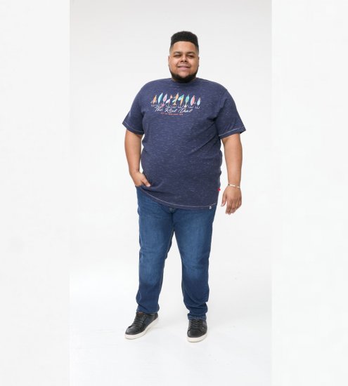 D555 Cropwell Camiseta con estampado de pesca azul marino - Camisetas - Camisetas - 2XL-14XL