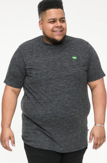 D555 ORSTON Reno Fabric Crew Neck T-Shirt With Chest Embroidery Black Reno - Camisetas - Camisetas - 2XL-14XL